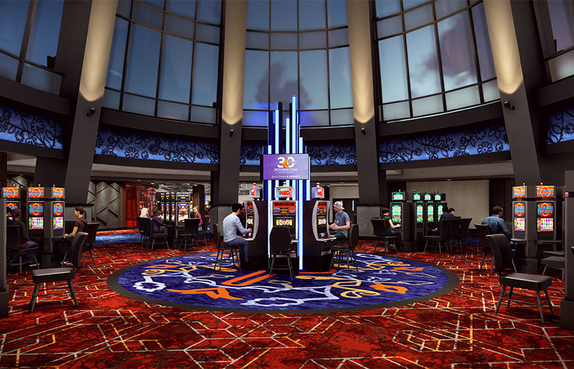 Rendering: Atrium gaming area adjacent to VIP area