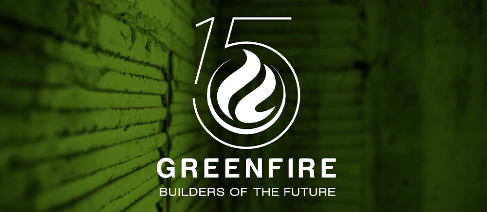 Greenfire's Commemorative 15 Year Anniversary Logo