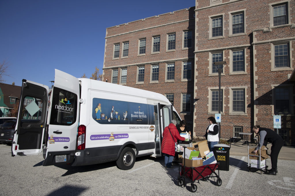 Next Door Foundation Book Drive Greenfire Management Services, LLC