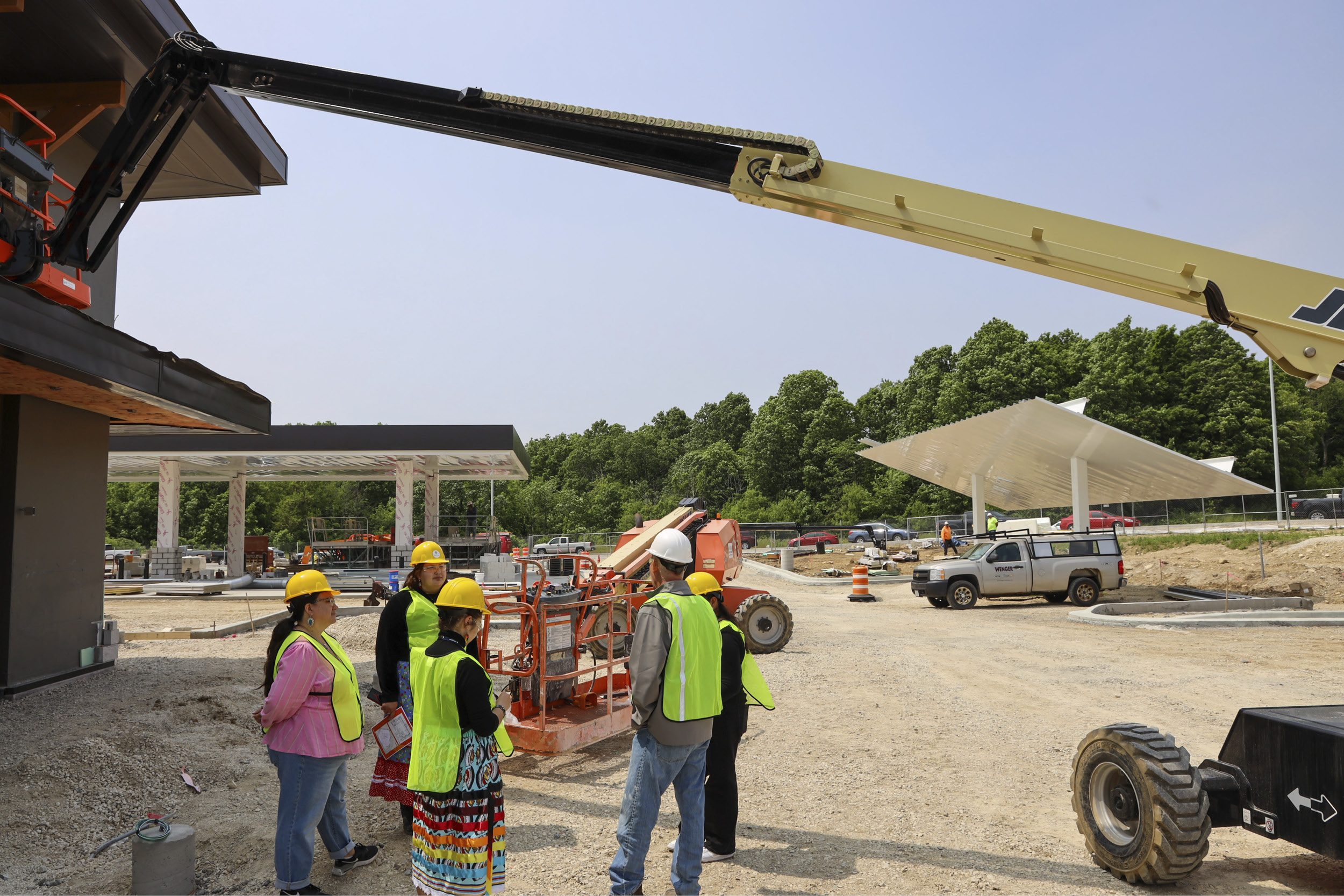 Potawatomi Ventures Interns Tour fireside MARKET Slinger