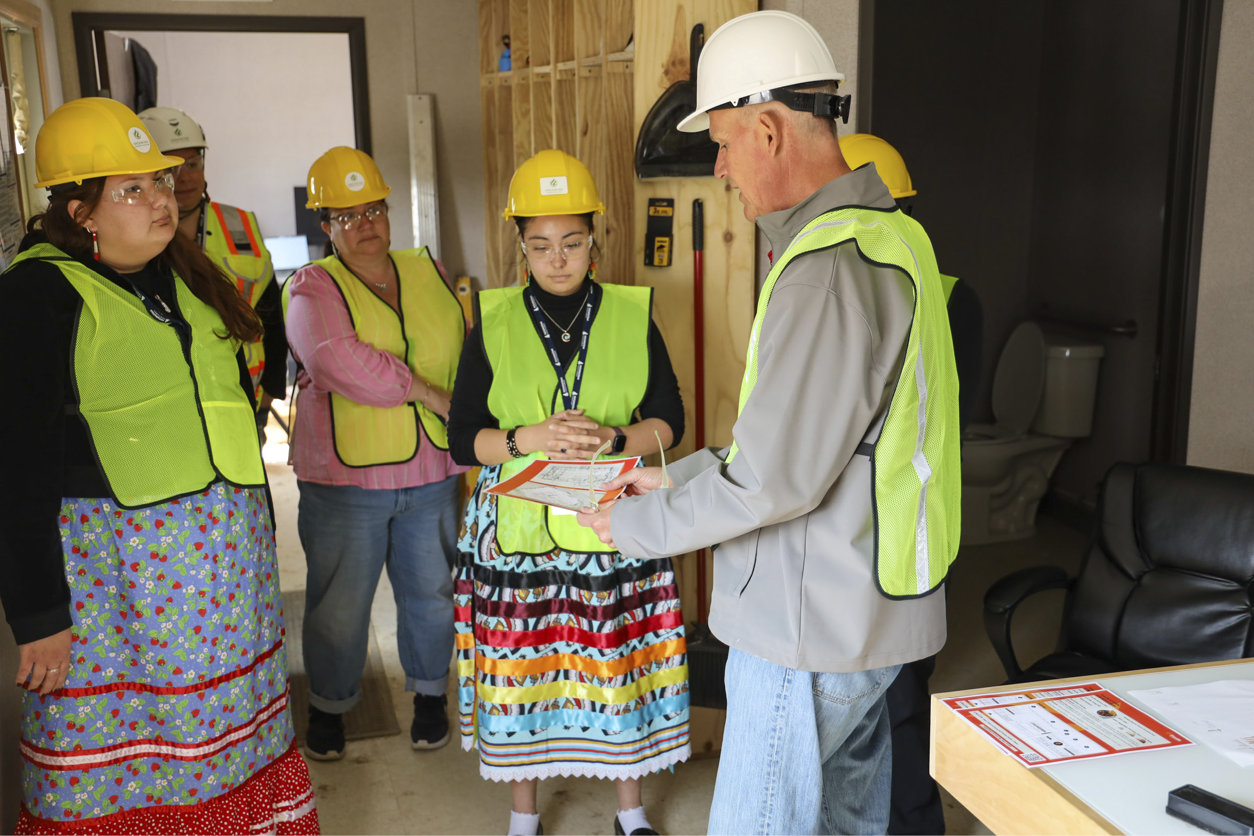 Potawatomi Ventures Interns Tour fireside MARKET Slinger