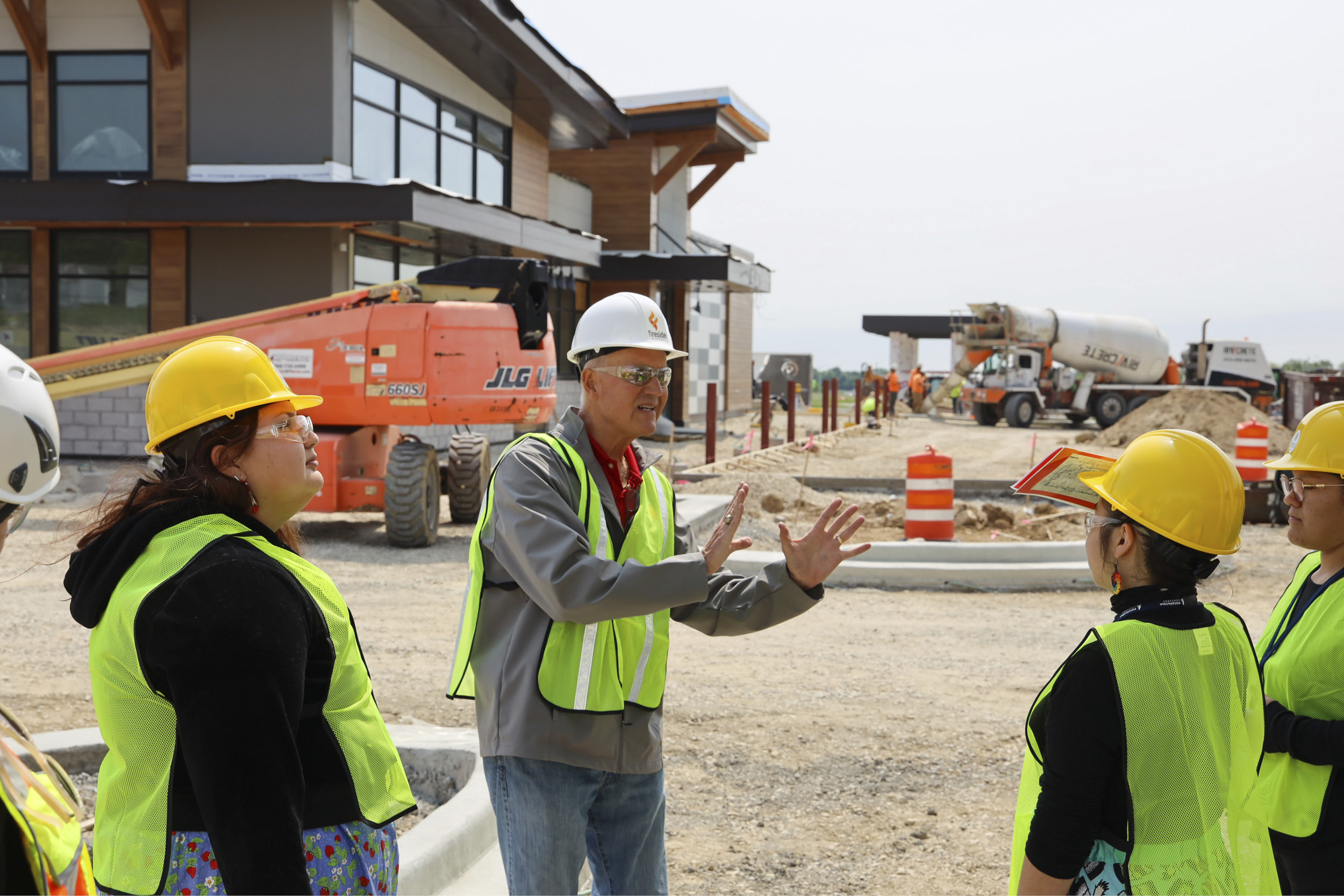 Potawatomi Ventures Interns Tour fireside MARKET Slinger