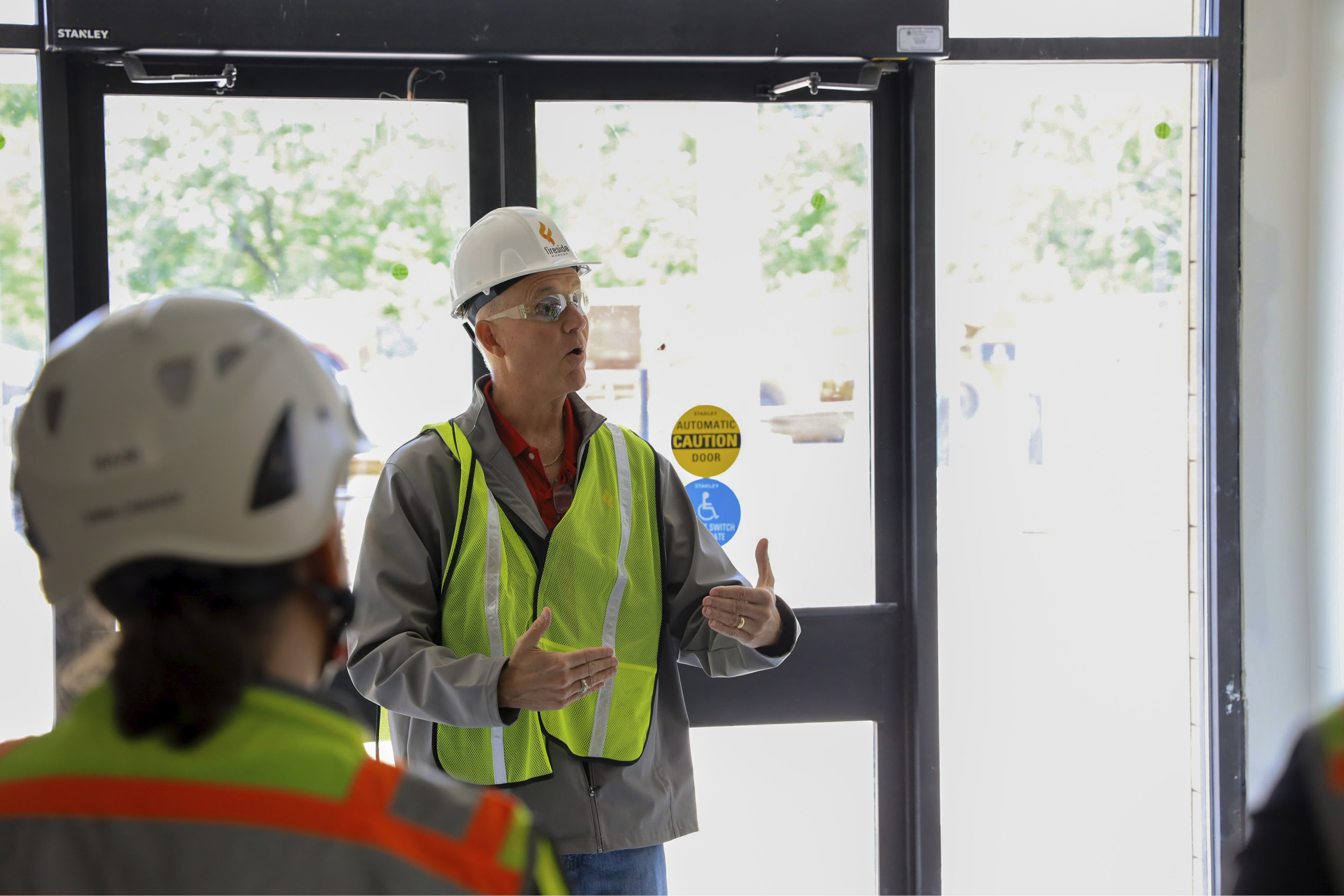 Potawatomi Ventures Interns Tour fireside MARKET Slinger