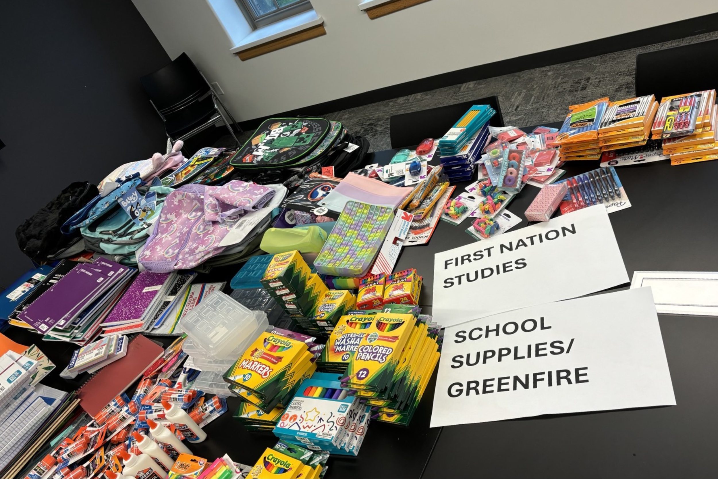 First Nations School Supply Drive